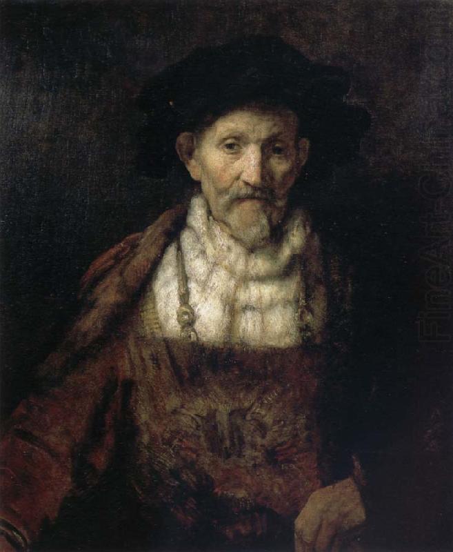 REMBRANDT Harmenszoon van Rijn Portrait of an Old Man in Period Costume china oil painting image